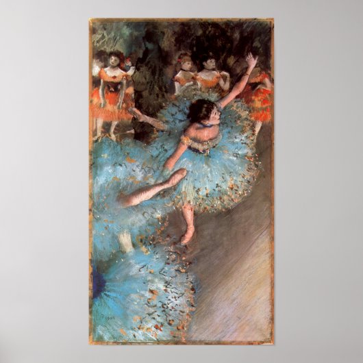 Die Grüntöne von Edgar Degas Poster (Vorne)