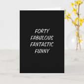 DIE GRUPPE VEREINBART 40. KOMPLIMEN KARTE (Gelbe Blume)