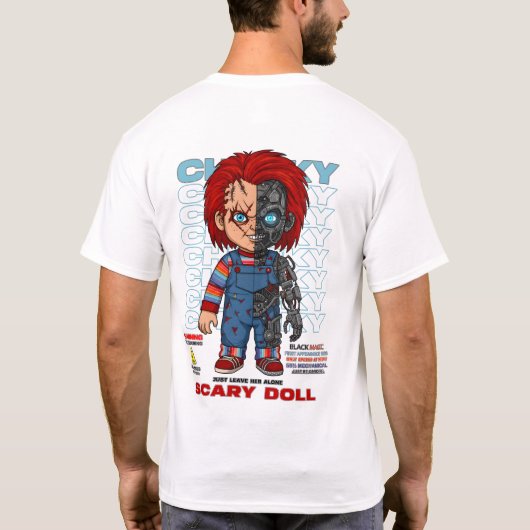 Die gruselige Puppe T-Shirt (Rückseite)