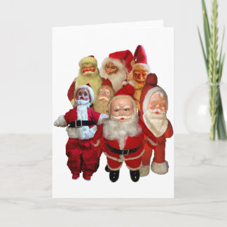 Die gruselige Vintage Santa Gang Feiertagskarte