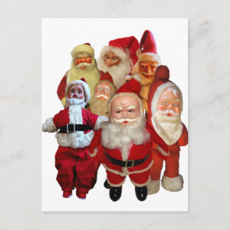 Die gruselige Vintage Santa Gang Feiertagspostkarte