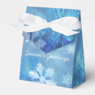 Die Gruß-Eis-Blau-Schneeflocke-Bevorzugungs-Kaste Geschenkschachtel