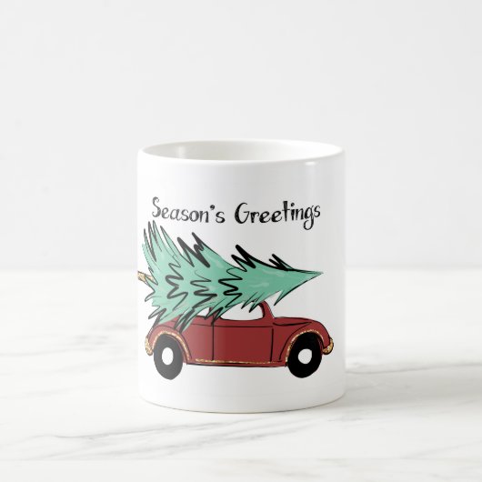 Die Gruß-Tasse der Jahreszeit Kaffeetasse (Mittel)