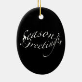 Die Gruß-Verzierung der Snowy-Reiher-Jahreszeit Keramik Ornament (Hinten)