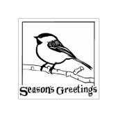 Die Grüße Chickadee-Briefmarke der Saison Gummistempel (Prägung)