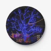 Die Grüße der Blauen Bäume Pappteller (Vorderseite)