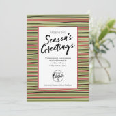 Die Grüße der Business-Logosaison Feiertagskarte (Stehend Vorderseite)