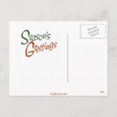 Die Grüße der Dackel Feiertagspostkarte (Rückseite)