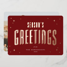 Die Grüße der Deep Red Season Retro Stars Foto