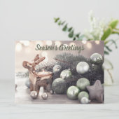 Die Grüße der eleganten Jahreszeit Feiertagskarte (Stehend Vorderseite)
