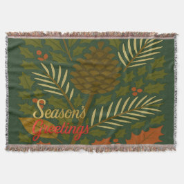 Die Grüße der Herbst- und Winterferien-Saison Decke