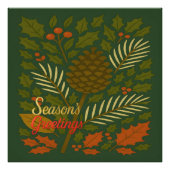 Die Grüße der Herbst- und Winterferien-Saison Fotodruck (Vorne)