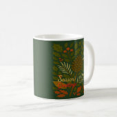Die Grüße der Herbst- und Winterferien-Saison Kaffeetasse (VorderseiteRechts)