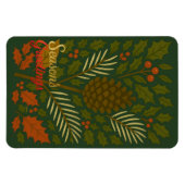 Die Grüße der Herbst- und Winterferien-Saison Magnet (Horizontal)