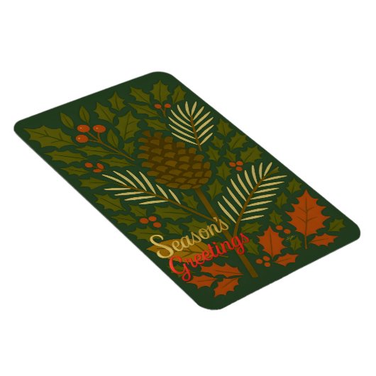 Die Grüße der Herbst- und Winterferien-Saison Magnet (Rechte Seite)