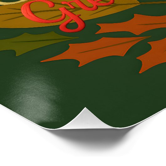 Die Grüße der Herbst- und Winterferien-Saison Poster (Ecke)