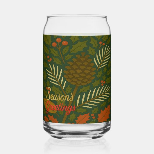 Die Grüße der Herbst- und Winterhalbjahrsaison Dosenglas (Vorderseite)