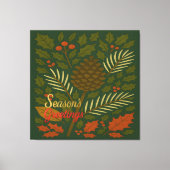 Die Grüße der Herbst- und Winterhalbjahrsaison Leinwanddruck (Vorderseite)