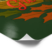 Die Grüße der Herbst- und Winterhalbjahrsaison Poster (Ecke)