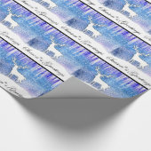 Die Grüße der Hirschszene der Saison Geschenkpapier (Ecke)