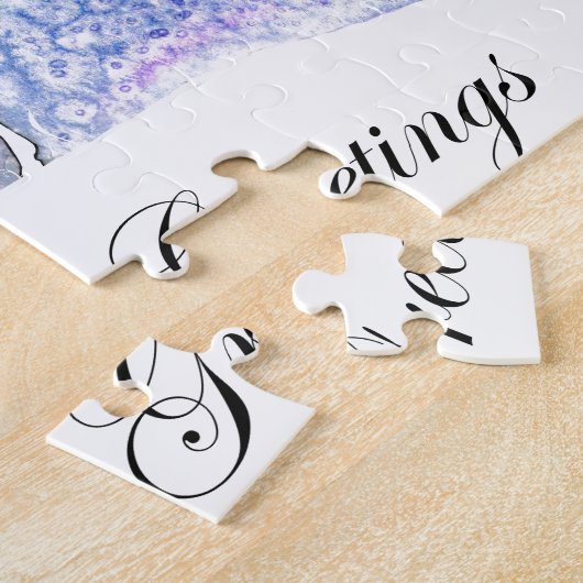 Die Grüße der Hirschszene der Saison Puzzle (Seite)