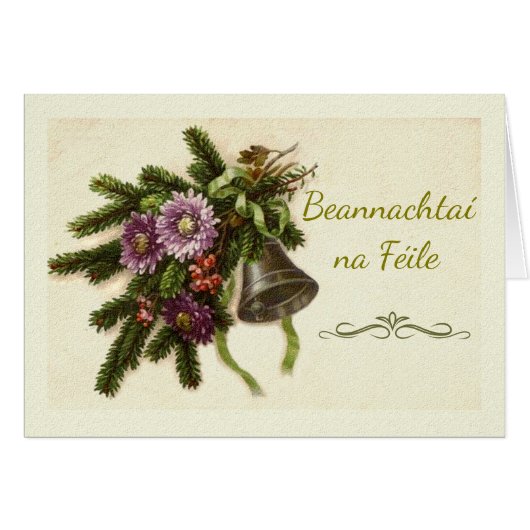 Die Grüße der irischen Gaelic Vintagen Grüntöne de (Vorderseite (Horizontal))