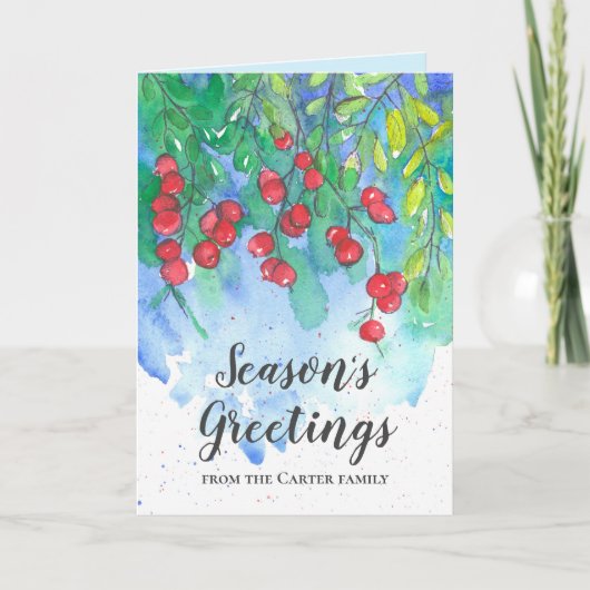 Die Grüße der Jahreszeit aus dem Personalisierten Karte (Vorderseite)