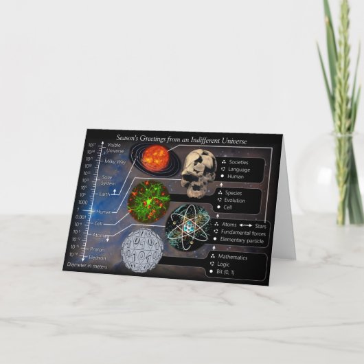 Die Grüße der Jahreszeit aus einem ungewöhnlichen  Karte (Vorderseite)