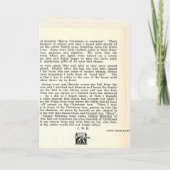 Die Grüße der Jahreszeit Feiertagskarte (Rückseite)