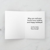 Die Grüße der Jahreszeit: Feiertagskarte (Innenseite)