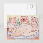 Die Grüße der Jahreszeit Feiertagspostkarte (Vorne/Hinten)