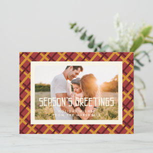 Die Grüße der Jahreszeit - Foto des Mittelalters Feiertagskarte