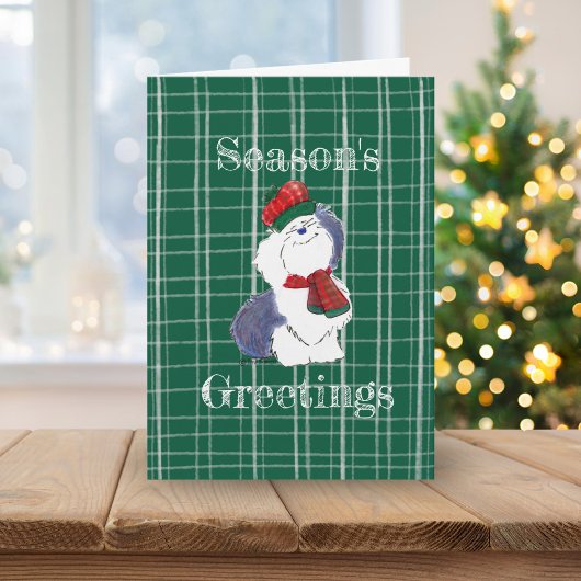 Die Grüße der Jahreszeit Gemütlicher, geklappter U Karte