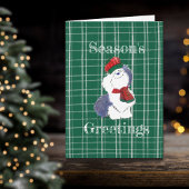 Die Grüße der Jahreszeit Gemütlicher, geklappter U Karte