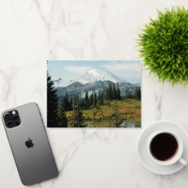 Die Grüße der Jahreszeit Landschaftliche Berglands