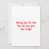 Die Grüße der Jahreszeit mit Holly Card Einladung (Rückseite)