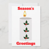 Die Grüße der Jahreszeit mit Holly Card Einladung (Rückseite)