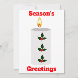 Die Grüße der Jahreszeit mit Holly Card Einladung