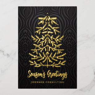 Die Grüße der Jahreszeit Moderner Weihnachtsbaum D Folien Feiertagskarte