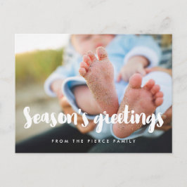 Die Grüße der Jahreszeit Modernes Foto Postkarte