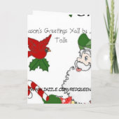 Die Grüße der Jahreszeit Sie Feiertagskarte (Rückseite)