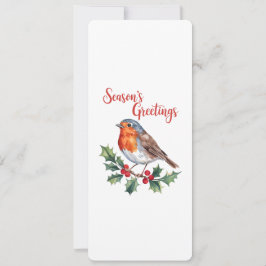 Die Grüße der Jahreszeit von fröhlichem Robin Karte