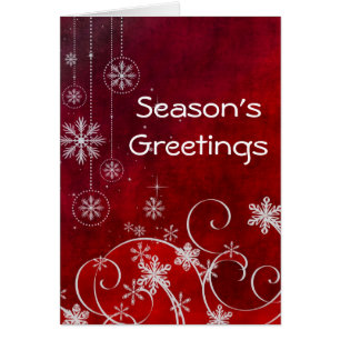 Die Grüße der Jahreszeit zeitgenössisch rot