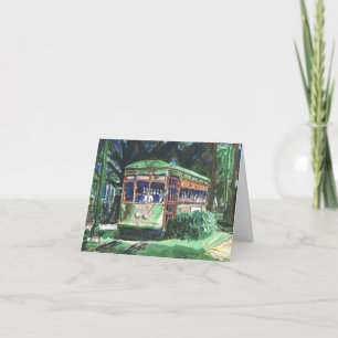 Die Grüße der New Orleans Streetcar-Saison Feiertagskarte