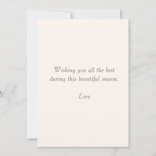 Die Grüße der niedlichen Owl Herbstsaison Karte (Rückseite)