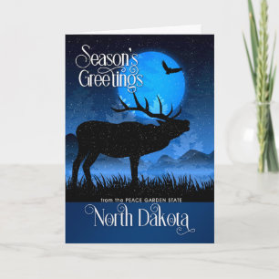 Die Grüße der Norddakota-Saison Feiertagskarte