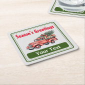 Die Grüße der personalisierten Jahreszeit Rechteckiger Pappuntersetzer (angewinkelt)