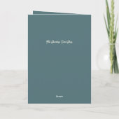 Die Grüße der psychischen Jahreszeit Feiertagskarte (Rückseite)