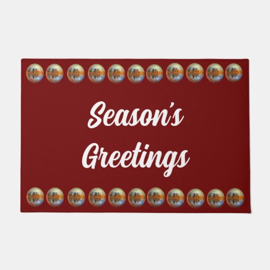 Die Grüße der Red Country Season vor der Tür Fußmatte (Vorderseite)