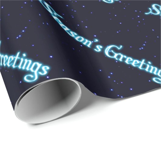 Die Grüße der Saison auf Starfield Geschenkpapier (Rolleneckpunkt)